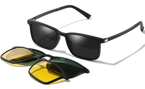 Polarized Magnetic clip on Sunglasses Men N1909 - unieowfaglasses