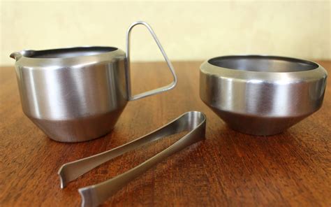 1960 S Old Hall Alveston Stainless Steel Tea Set Designed By Robert