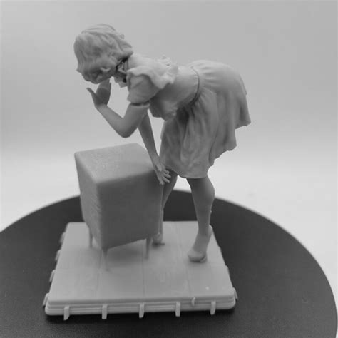 Semi Naked Female Resin Model Unpainted Maid Adult Figure Scale Etsy