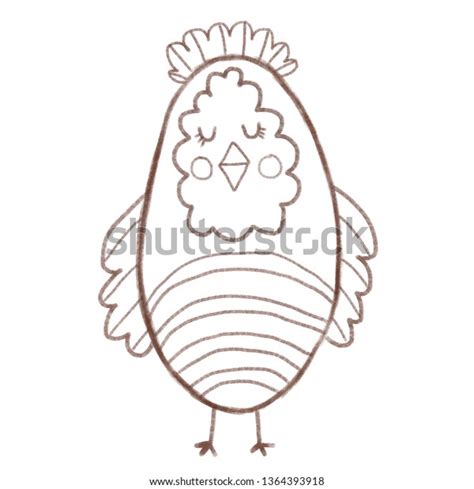 Cute Little Bird Pencil Drawing Hand Stock Illustration 1364393918 ...