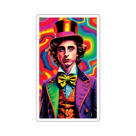 Timothée Chalamet as Willy Wonka Sticker Etsy