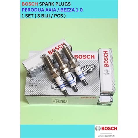 Genuine Bosch Spark Plug For Perodua Axia Bezza Set