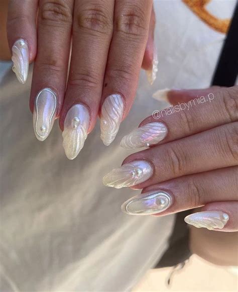 Seashell Nail Art 30 Ideas For Mermaid Inspired Nails