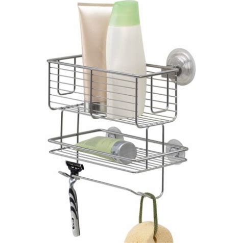 Interdesign Powerlock 2 Tier Suction Combo Basket Satin 9 X 5 5 X 8 75 In Ralphs