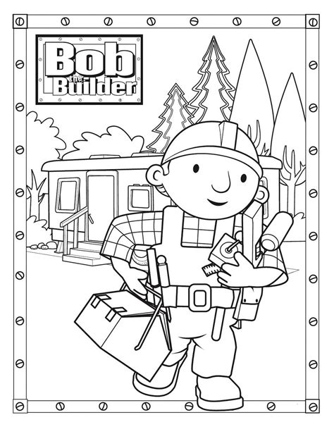 Printable Bob The Builder Coloring Books