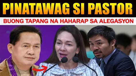 Pastor Quibuloy Buong Tapang Na Haharap Kay Risa Hontiveros At Manny