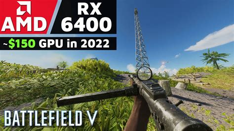 Battlefield 5 AMD RX 6400 I9 9900K PCI E 3 0 1440p Gameplay