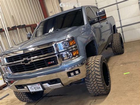 2015 Chevrolet Silverado 1500 With 22x14 76 Fuel Forged Ff19 And 375