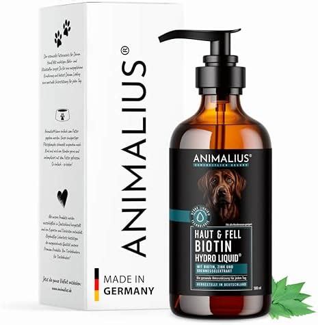 Animalius Haut Fell BIOTIN Liquid 500 ml Für Hunde Mit Zink