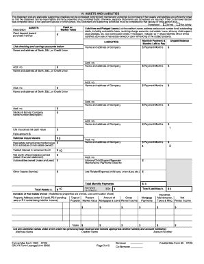 Fillable Online ASSETS AND LIABILITIES Fax Email Print PdfFiller