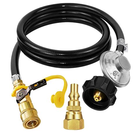 Buy Mcampas Ft Propane Quick Connect Hose Regulator With Shutoff