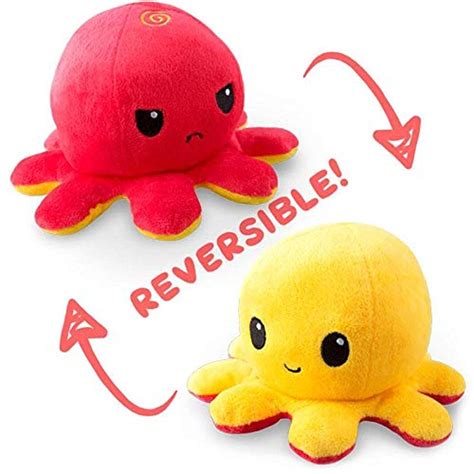 Buy Teeturtle The Original Reversible Octopus Plushie Red Yellow