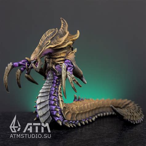 Zerg Hydralisk From StarCraft Metal Miniature Hand Paint Inspire Uplift