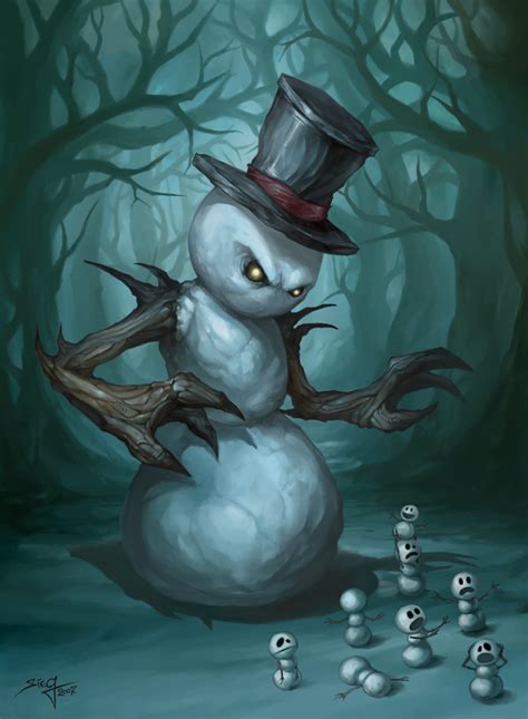 The Evil Snowman by Zeeksie on DeviantArt