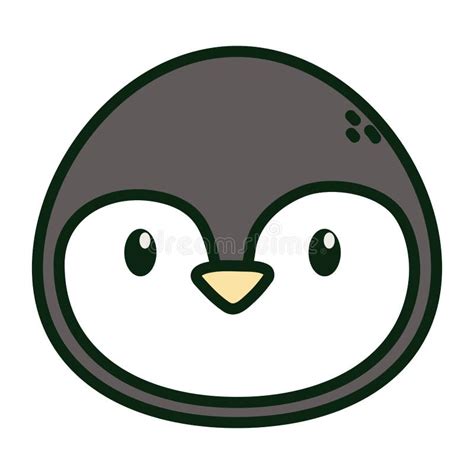 Penguin Face Polar Animal Bird Icon Stock Vector - Illustration of vector, funny: 161546262