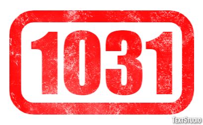 1031 Text Effect and Logo Design Number