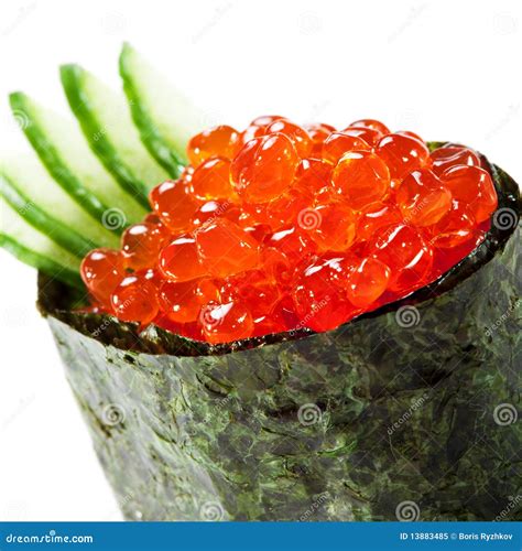 Ikura Sushi Royalty Free Stock Photo - Image: 13883485