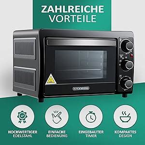 Amazon De Steinborg Mini Backofen Liter Pizza Ofen In Backofen