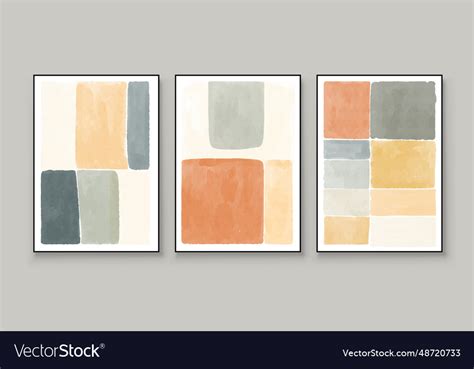 Abstract hand paint art for wall Royalty Free Vector Image