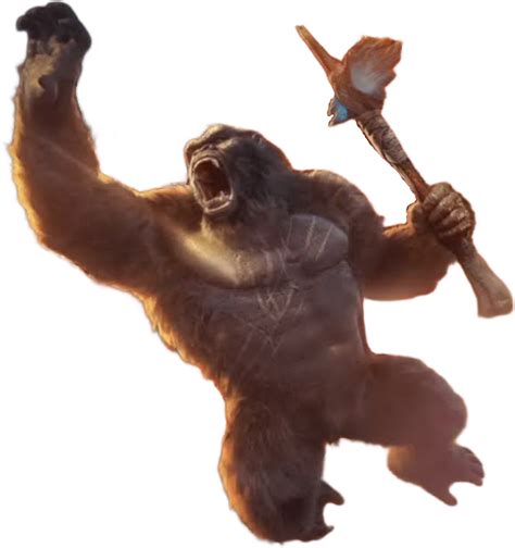 Kong with Battle Axe Render PNG by Jurassicworldcards on DeviantArt