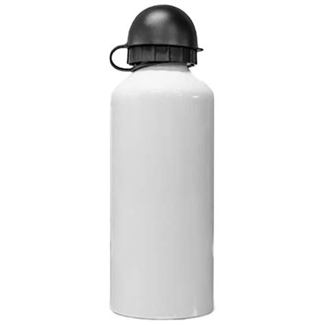 Squeeze De Aluminio 500ml C Tampa Bola Branco P Sublimaçao