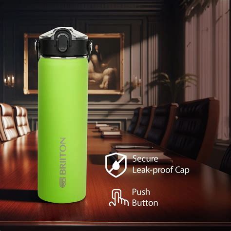 Ml Briiton Thermoflask Nero Neon Green Hydraflask Hot And Cold Water Bottle At Rs In New