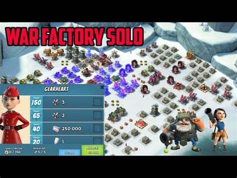 Boom Beach War Factory Solo YouTube