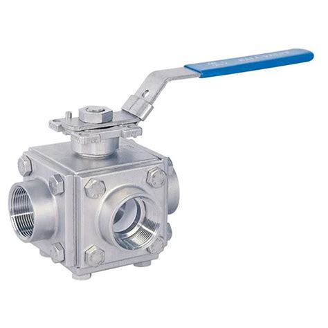 Silver Three Way Ball Valve At Best Price In Mumbai Aira Hind Valves