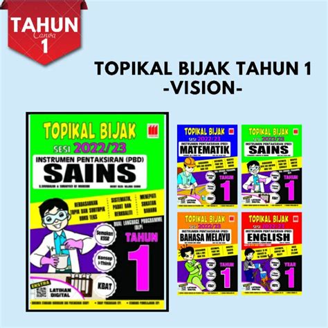 Vision Topikal Bijak Tahun 1 KSSR Sesi 2022 23 Shopee Malaysia