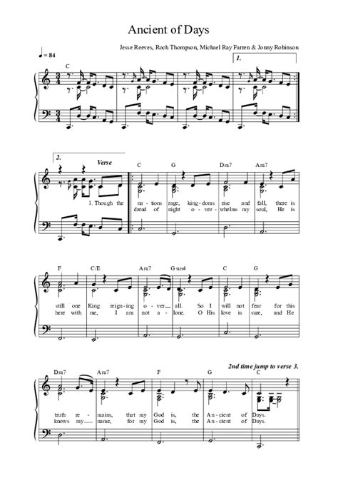 Ancient Of Days Sheet Music PDF (Anchor Hymns) - PraiseCharts