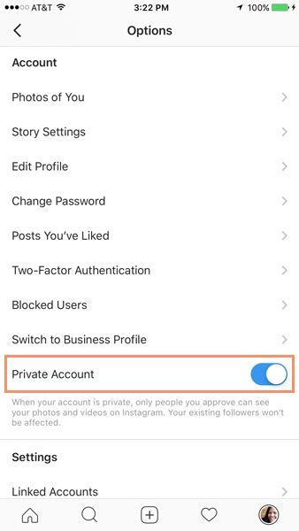 Instagram Settings And Privacy