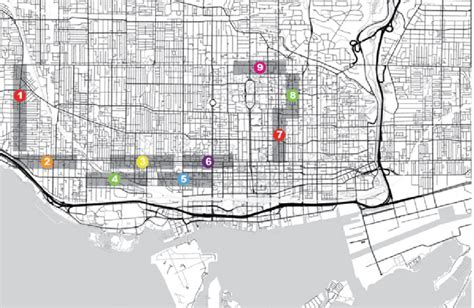 4 Map of Toronto, Ontario, Canada, showing neighborhoods assessed: 1 ...