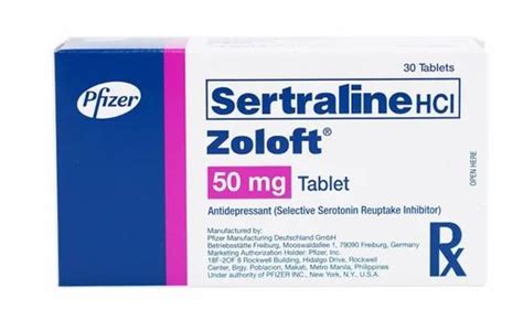 Zoloft Sertraline Hydrochloride 50mg Tablets At Rs 45 Box Sertraline