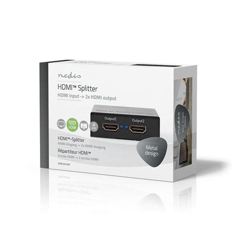 HDMI™ Splitter | 2 port(s) | HDMI™ Input | 2x HDMI™ Output | 4K@60Hz ...