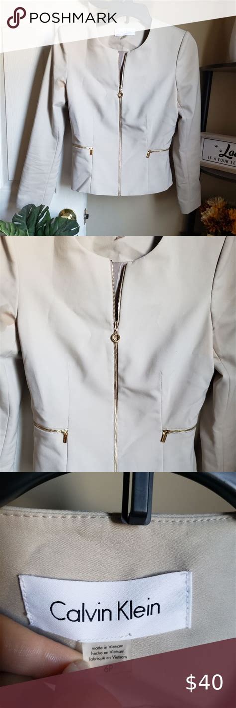 Nude Calvin Klein Blazer Calvin Klein Calvin Clothes Design