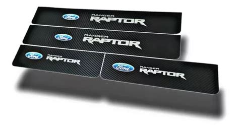 Protector Cubre Zocalos Ford Ranger Raptor Carbono Accesorio En Venta