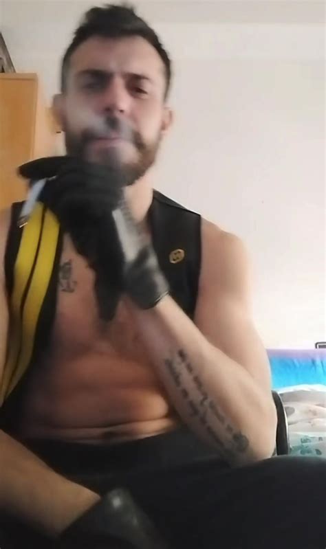 Very Hot Leather Smoker ThisVid