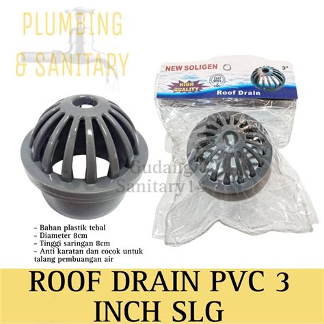 Jual Roof Drain Pvc Tebal Inch Saringan Talang Air Pembuangan