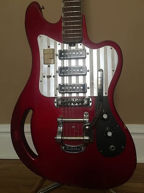 Teisco Et 320 1966 Red Reverb