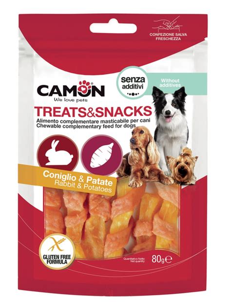 Лакомство для собак Camon Treats & Snacks Полоски из кролика и сладкого ...