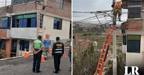 Arequipa niño muere electrocutado tras tocar cable de poste que