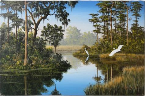 Florida Wildlife Painting Ben Wayne Essenburg Lot 47127