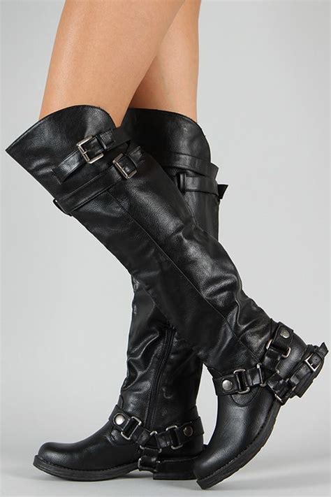 Dollhouse Hit Buckle Riding Knee High Boot Boots Knee High Boots