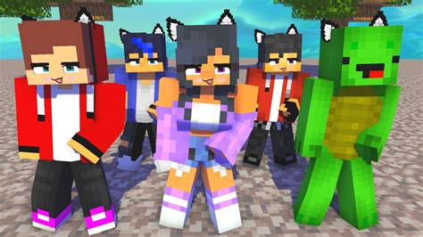 Simple Dimple Poi Poi Lovefool Cute Aphmau Mikey Jj Aaron And Ein Minecraft Animation Shorts