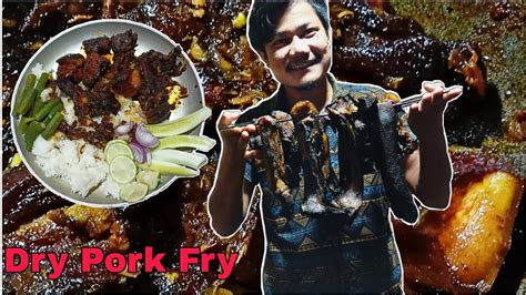 Pork Dry Fry Naga Style Cooking And Mukbang Village Cook And Fun