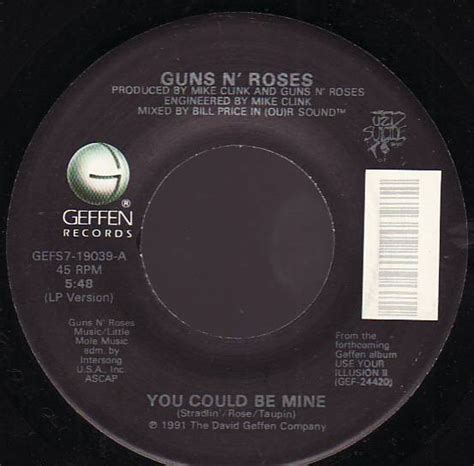 Guns N Roses You Could Be Mine 1991 Vinyl Discogs