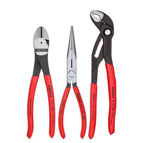 Knipex 3 Piece Universal Pliers Set With Cobra Pliers