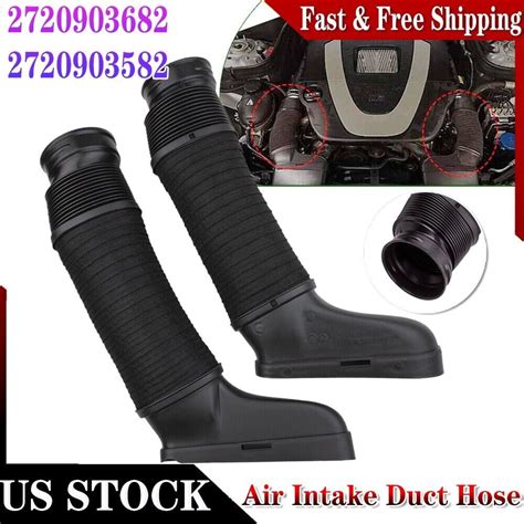 Pair Left Right Side Air Intake Duct Hose For Mercedes Benz W W