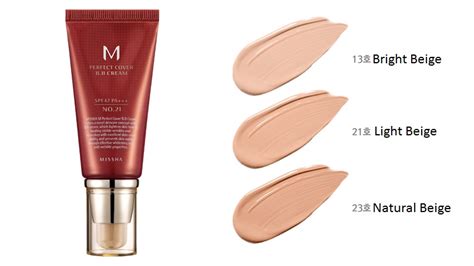 Missha M Perfect Cover BB Cream #21 Light Beige with SPF42 / PA ...