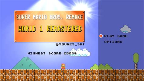 Super Mario Bros Remake World 1 Remastred By Younes Samatta Mario